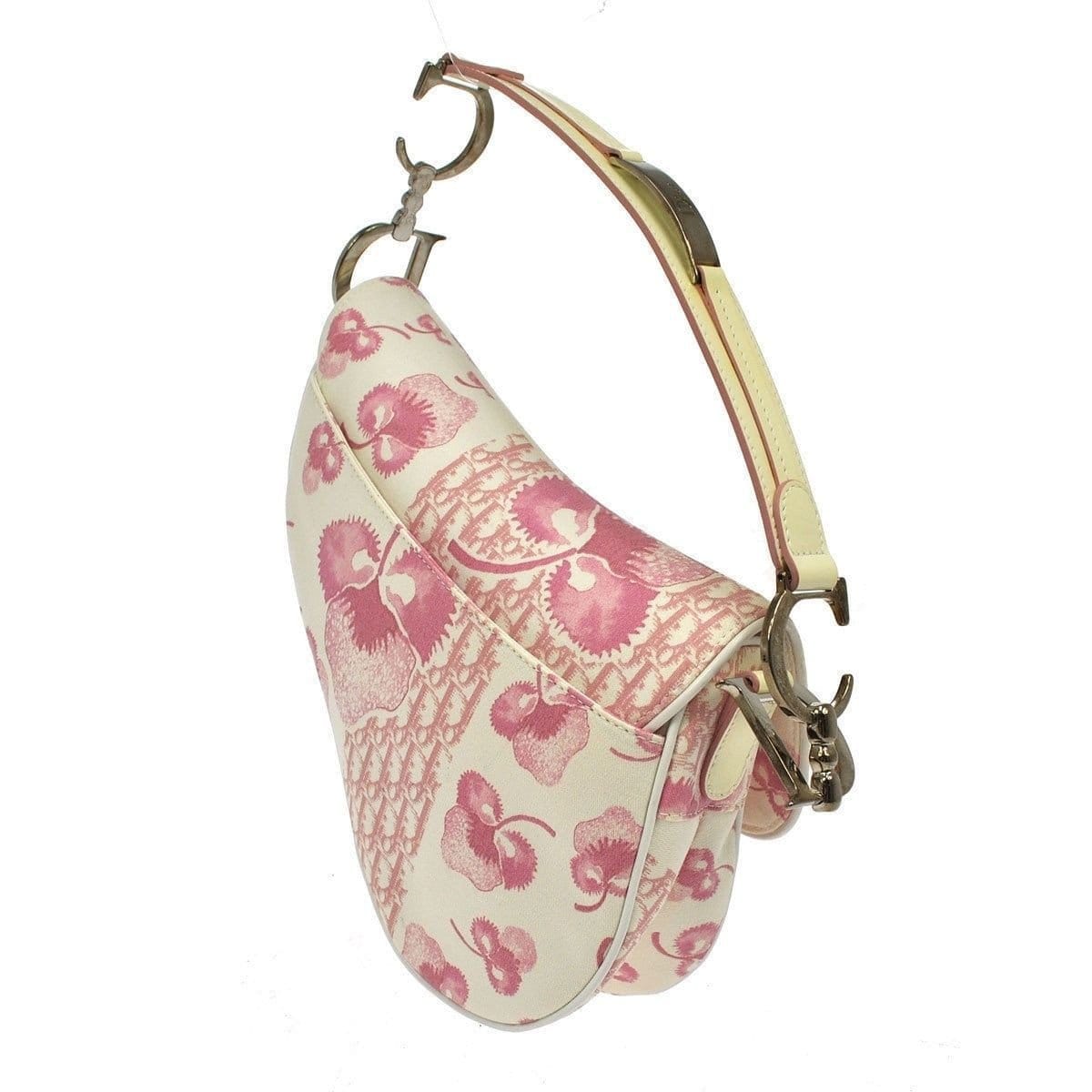 Christian Dior Trotter Canvas Hand Bag Pink BO D 0014 Auth bs5416  ref.929331 - Joli Closet
