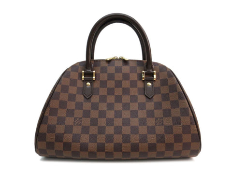 LOUIS VUITTON Monogram Rivela MM Hand bag Damier Ebene