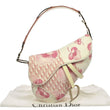 Christian Dior Saddle Trotter Hand Bag Pink Canvas Italy TT113 - Dallas Designer Handbags