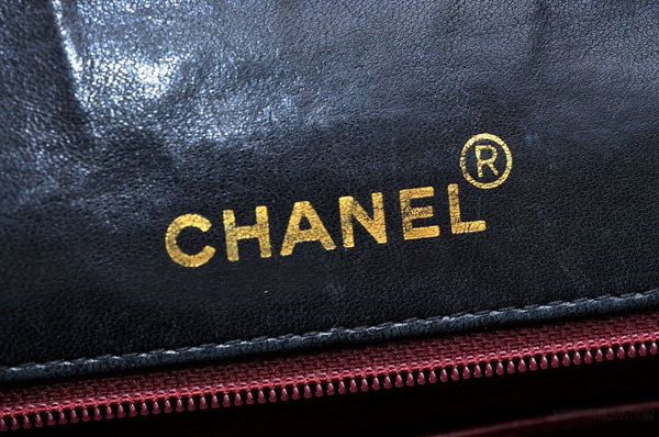 Vintage Chanel CC Mini Belt Purse/ Hand Bag Beige Leather 