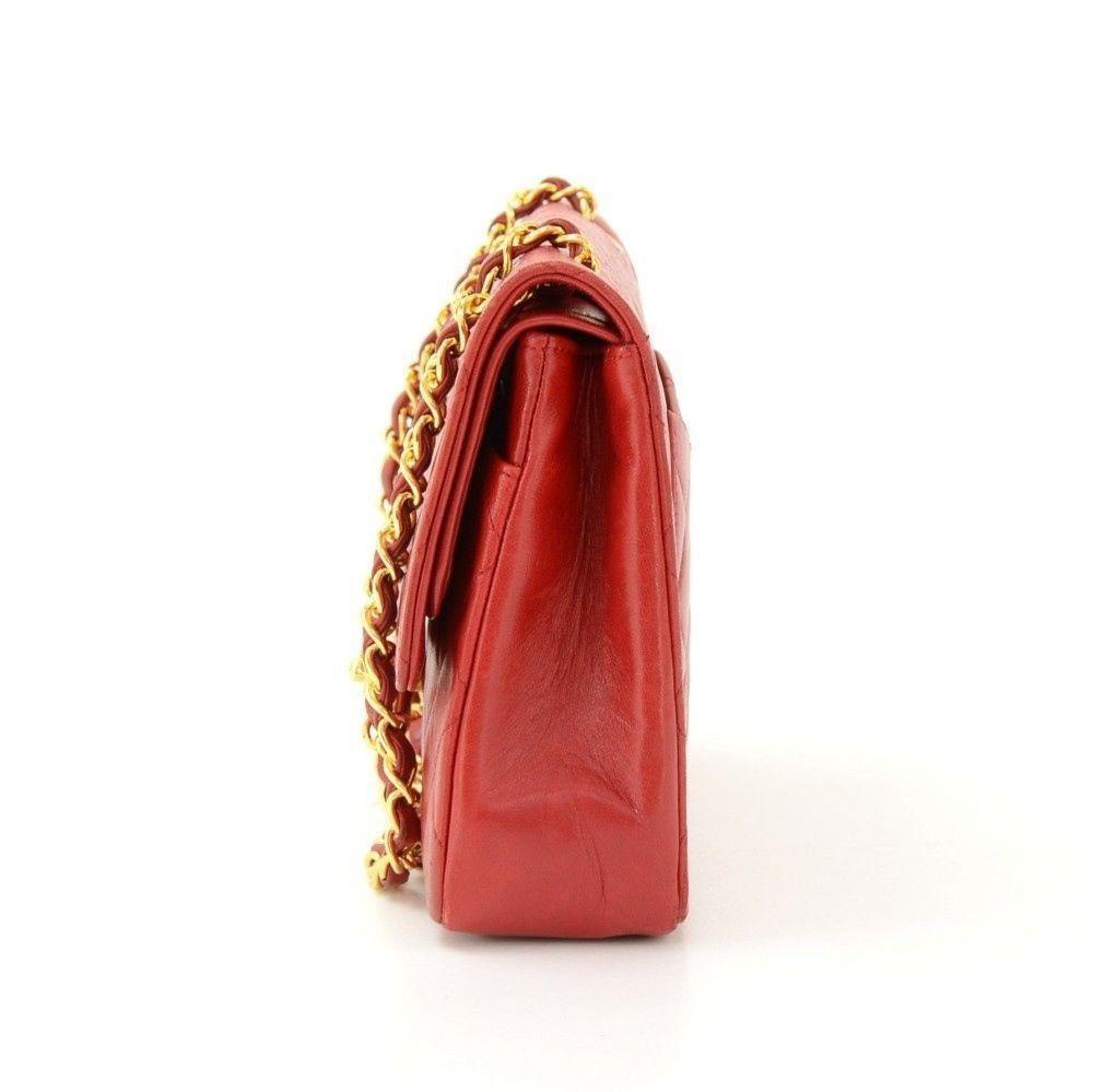 CHANEL SHOULDER BAG Tote Brown Lambskin Coco mark Matelasse Chain Vintage  Women $509.08 - PicClick