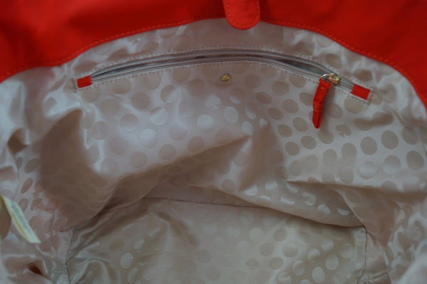 Kate Spade Orange Canvas Baby Diaper Bag E2028