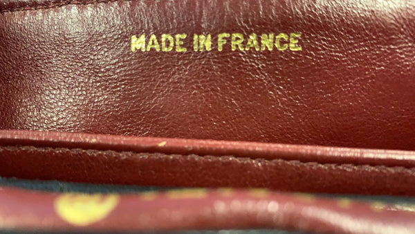 CHANEL Vintage Quilted Lambskin Leather Line Flap Bag Black-US