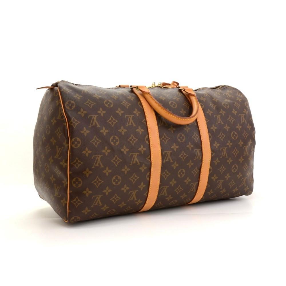 Louis Vuitton Monogram Keepall 50 Travel Bag LVJS509 - Bags of CharmBags of  Charm