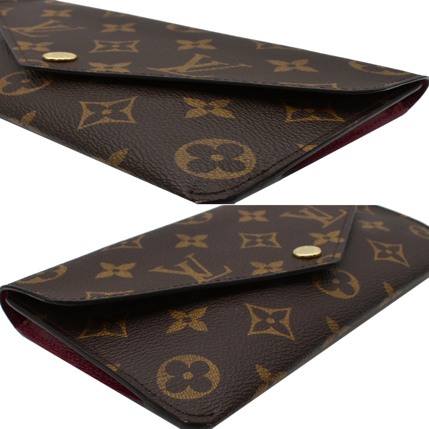 Sarah cloth wallet Louis Vuitton Brown in Cloth - 30804608