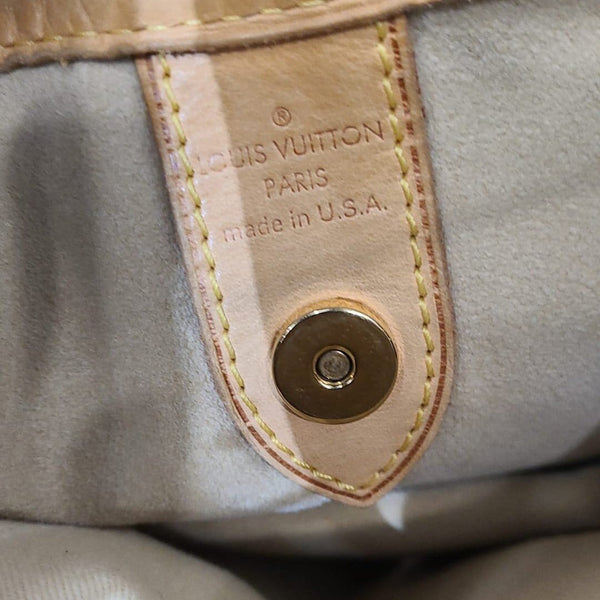 LOUIS VUITTON Galliera GM Monogram Canvas Tote Shoulder Bag Brown