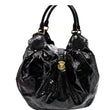 LOUIS VUITTON Surya Mahina XL Limited Edition Black Patent Leather Hobo Bag Black