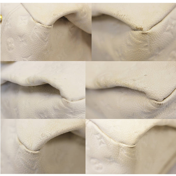 LOUIS VUITTON Artsy MM Empreinte Leather Shoulder Bag Beige-US