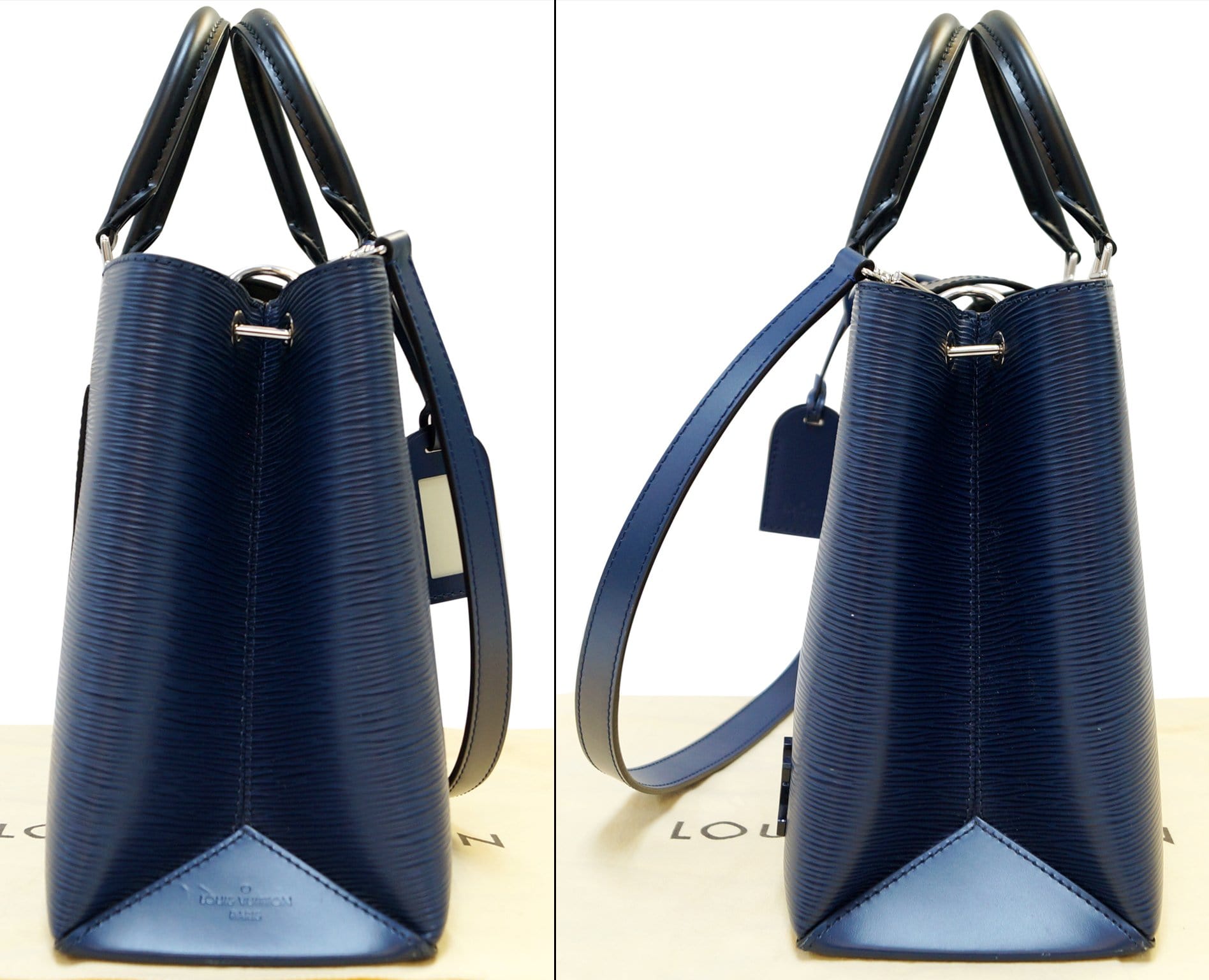 Louis Vuitton M53090 Blue Epi Leather Twist MM Shoulder /Crossbody Bag  (AR4108)