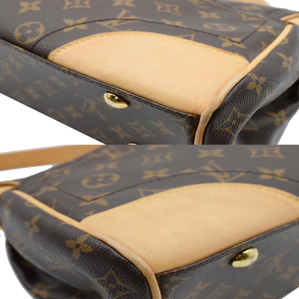 LOUIS VUITTON Beverly MM Monogram Canvas Satchel Bag Brown
