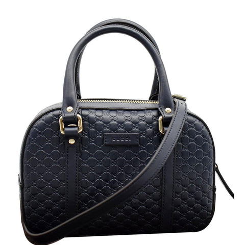 GUCCI Microguccissima Small Leather Crossbody Bag Blue 510289