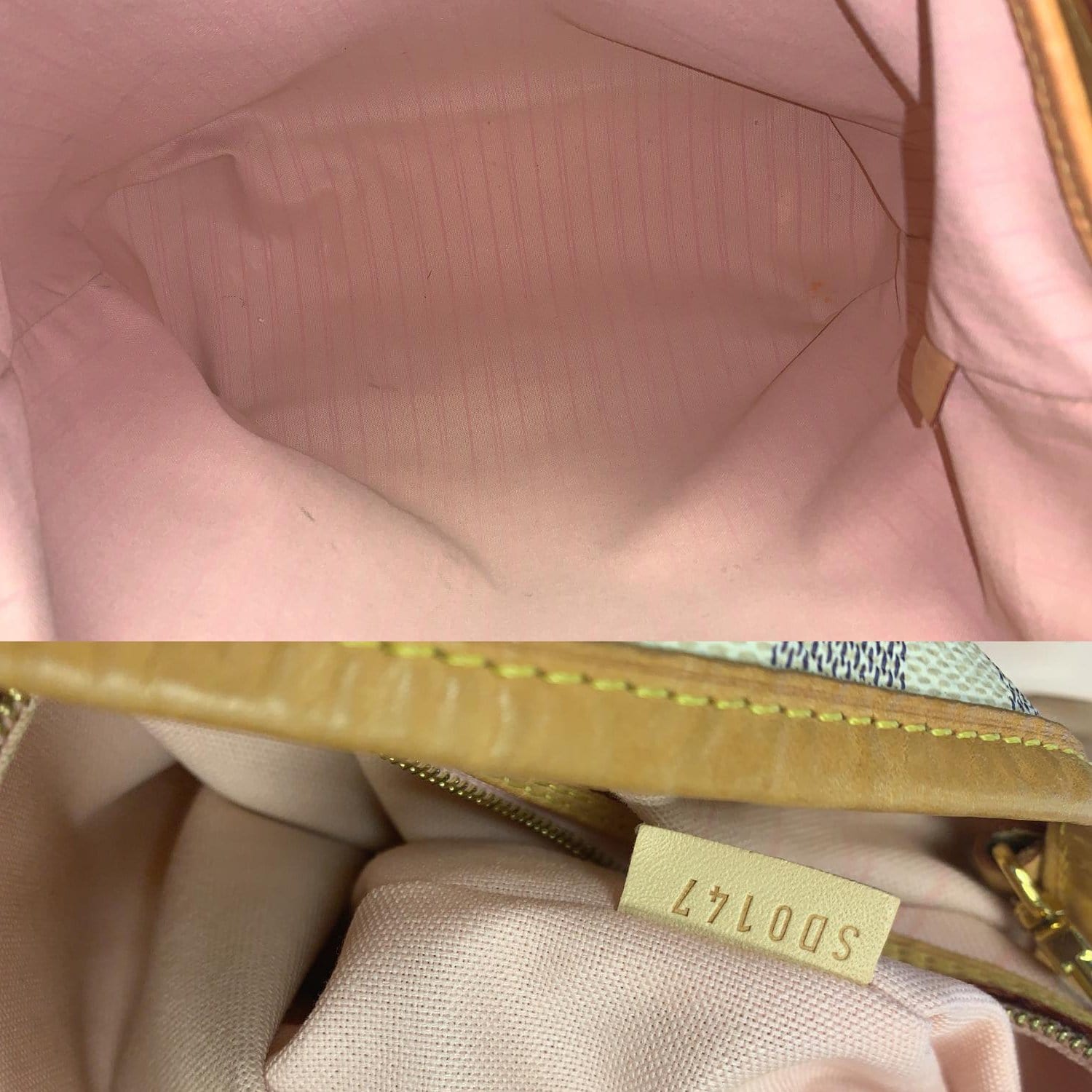 Louis Vuitton Delightful MM Damier Azur Pink - LVLENKA Luxury