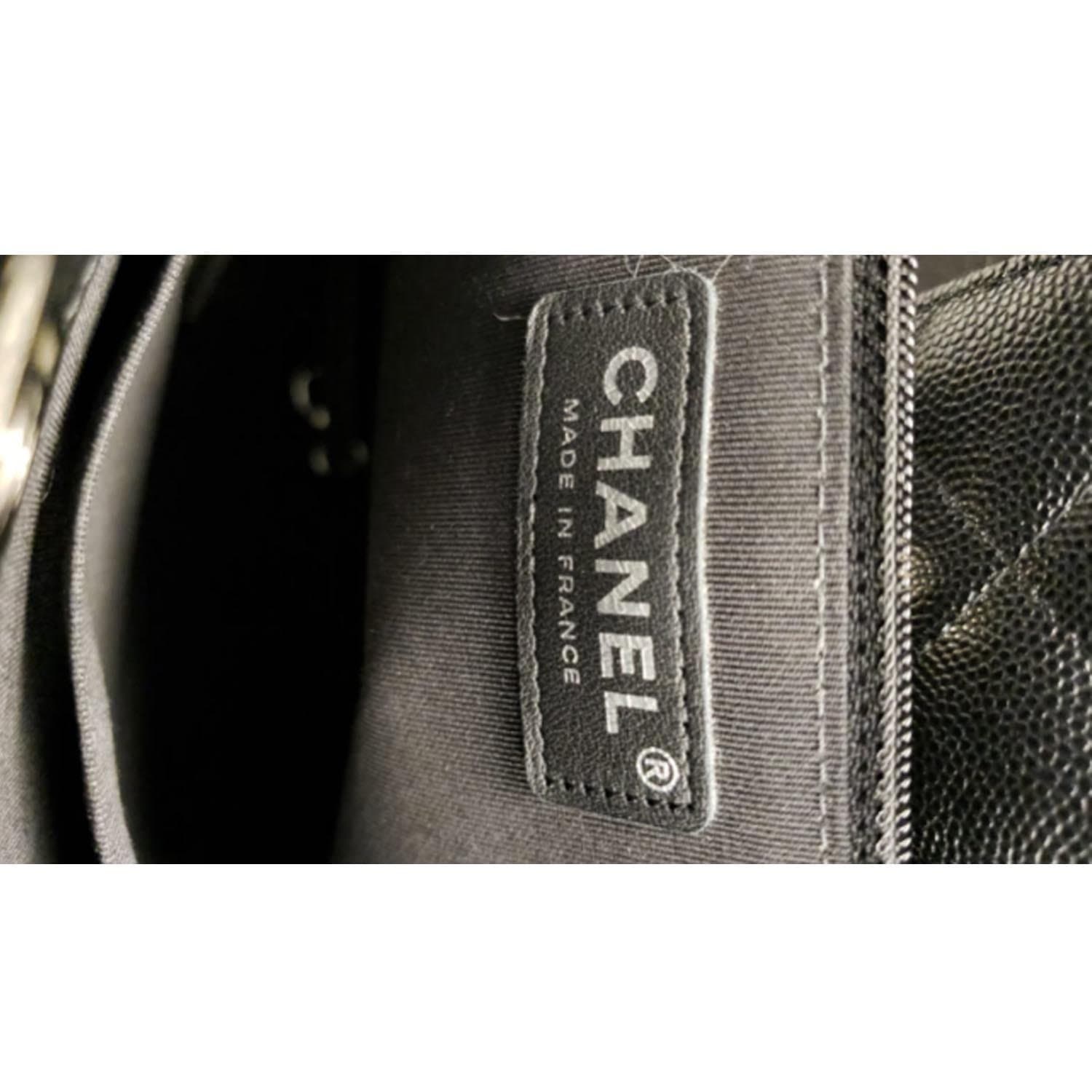 Chanel Black Lambskin 3 CC Tote Large Q6B12B1IK5000