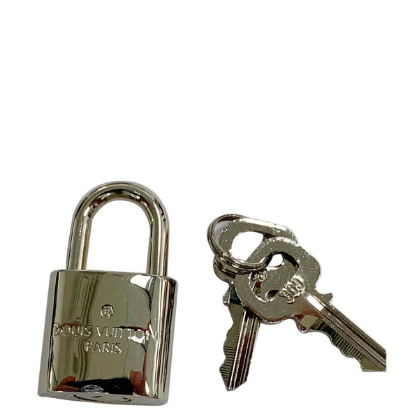 Louis Vuitton Padlock & 2 Keys Bag Charm Num 309/310 - silver polished