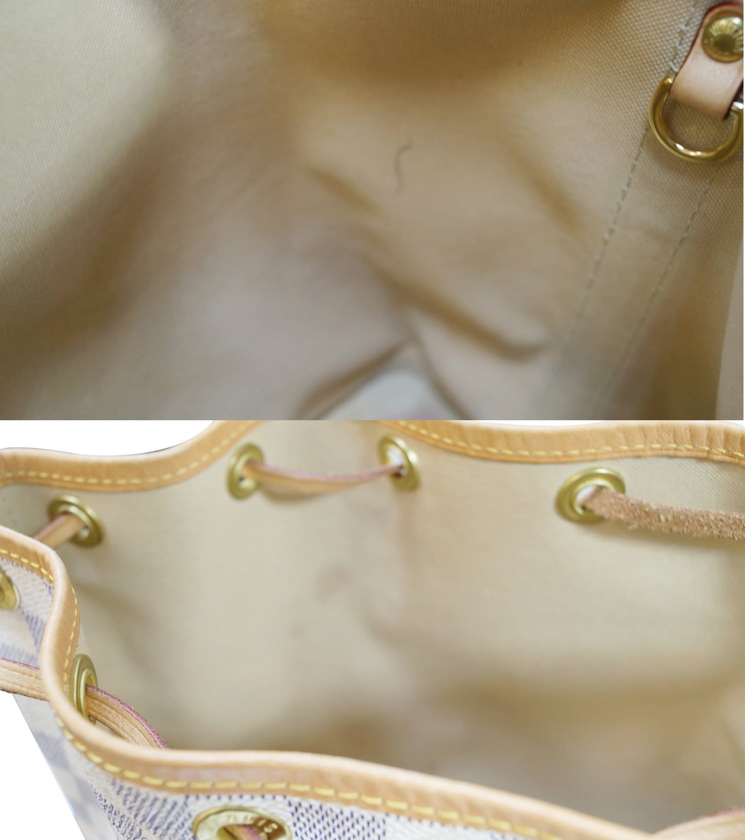 Louis Vuitton 2015 Pre-owned Noe Bb Bucket Bag - White