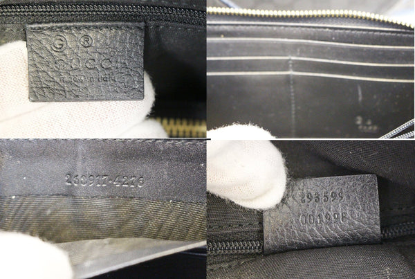 GUCCI Black GG Nylon Tote Shoulder Bag with Matching Wallet