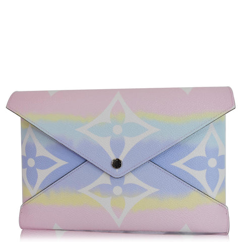LOUIS VUITTON Kirigami Pochette Large Monogram Escale Clutch Pastel - Last Call