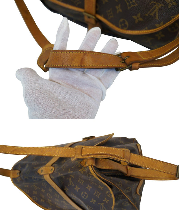 LOUIS VUITTON Monogram Saumur 35 Shoulder Bag
