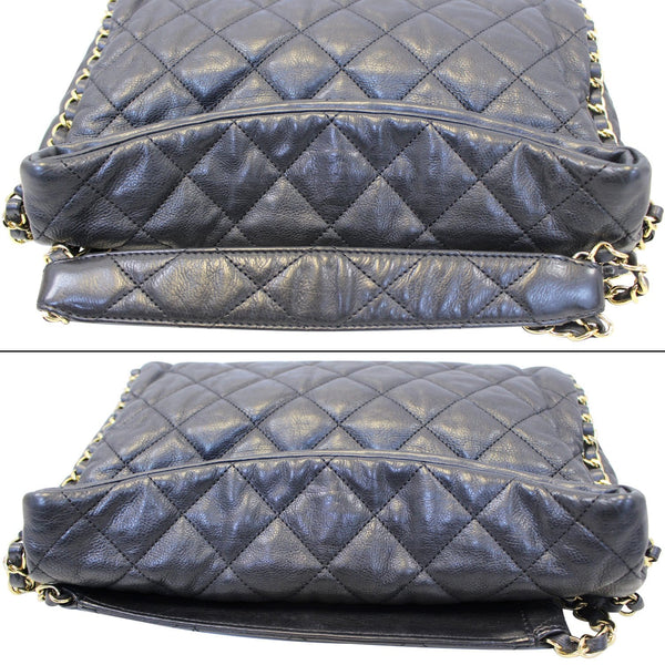 Chanel Tote Bag Hobo Quilted Ultimate Soft Chain black
