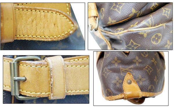 LOUIS VUITTON Monogram Canvas Saumur 43 Shoulder Bag