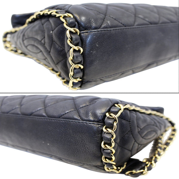 Chanel Tote Bag Hobo Quilted Ultimate Soft Chain - side view