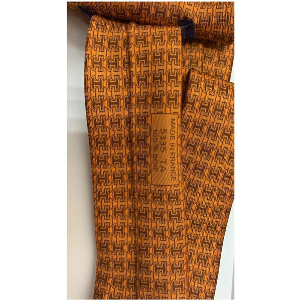 Hermes Silk Neck Tie for Men - Close view
