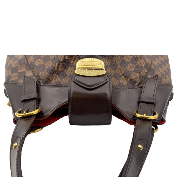 LOUIS VUITTON Sistina GM Damier Ebene Shoulder Bag Brown