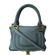 CHLOE Marcie Medium Leather Shoulder Bag Light Blue