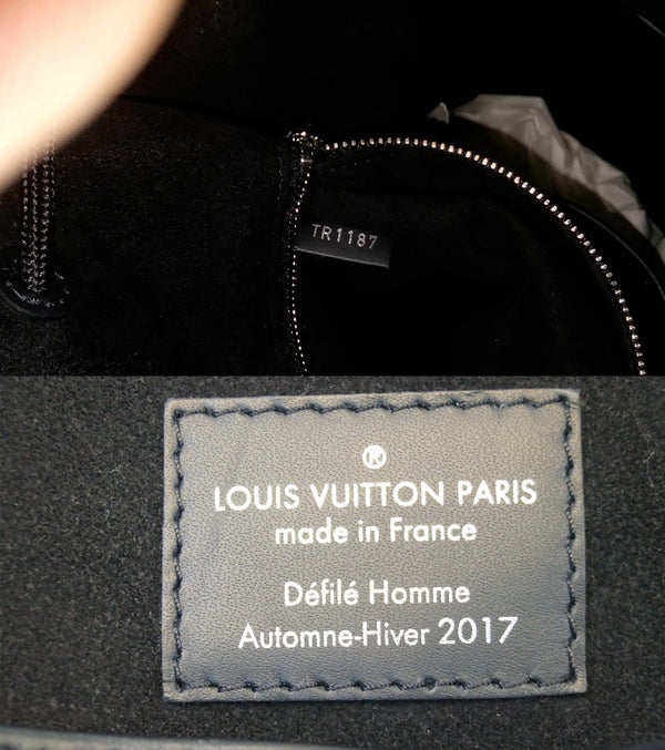 LOUIS VUITTON Black Epi Leather X Supreme Christopher Backpack Bag