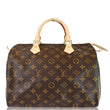 Louis Vuitton Speedy 30 Monogram Canvas Satchel Bag - front view