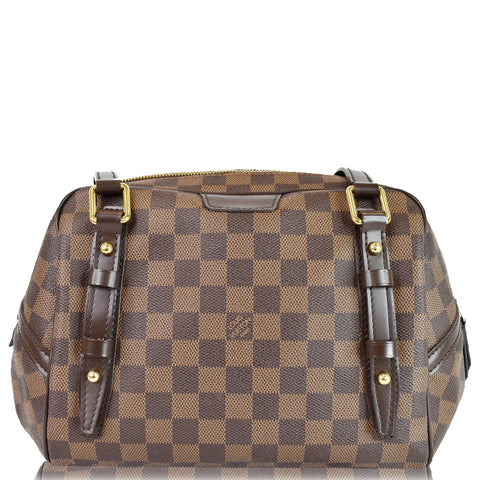 LOUIS VUITTON Rivington PM Damier Ebene Shoulder Bag Brown