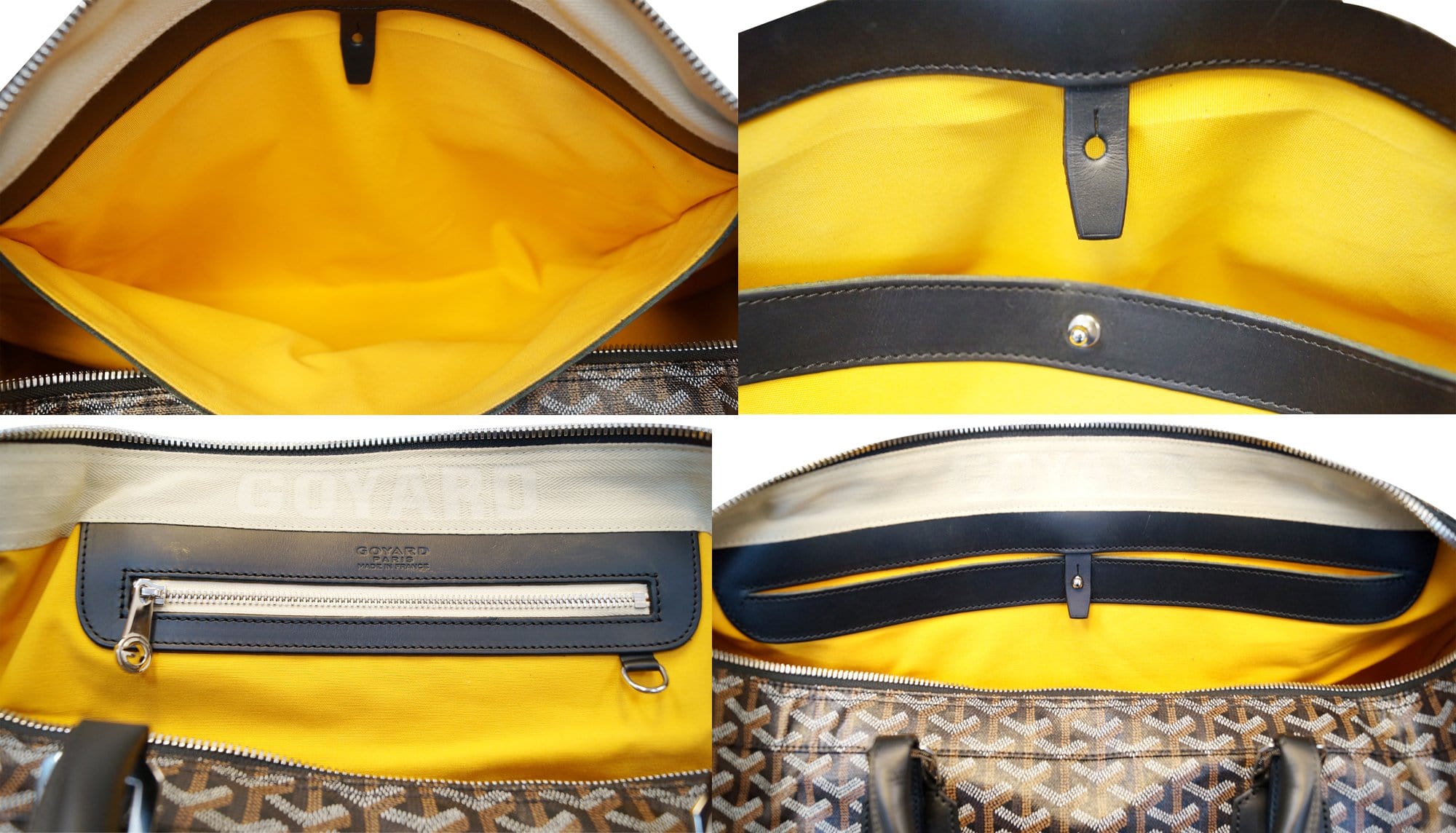 Goyard Yellow 'Croisiere 35' Bag
