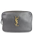 YVES SAINT LAURENT Lou Camera Monogram Leather Shoulder Bag Black