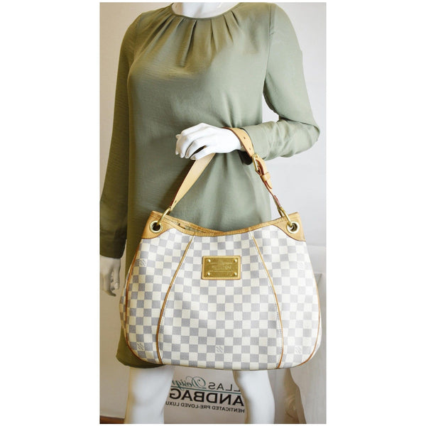 Louis Vuitton Galliera PM Damier Azur Shoulder Bag - women handbag
