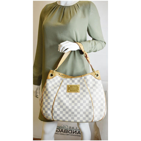 Louis Vuitton Galliera PM Damier Azur Shoulder Bag - women handbag