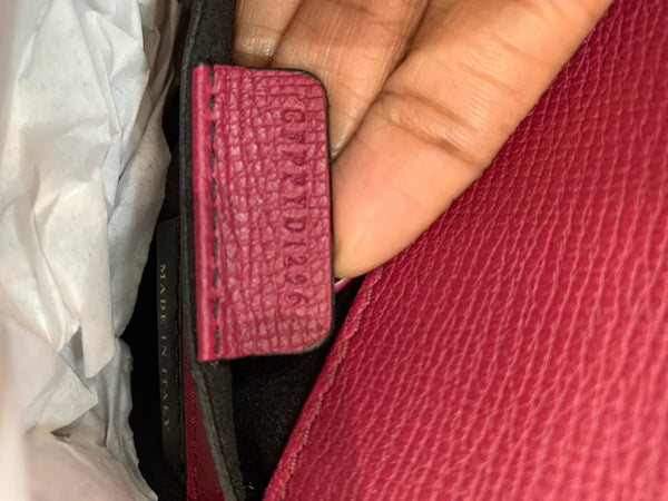 BURBERRY Macken Small Python Leather Crossbody Bag Magenta - Last Call