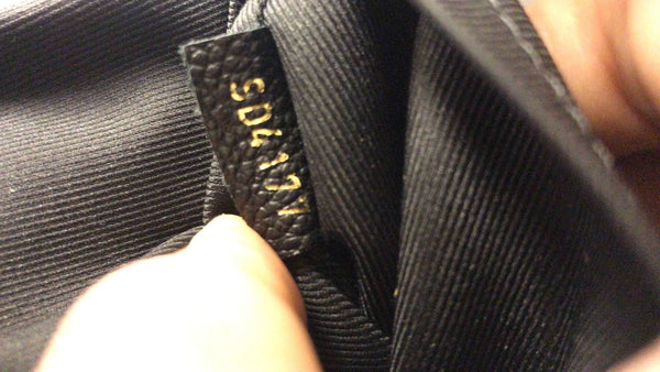 LOUIS VUITTON Ponthieu PM Empreinte Leather Shoulder Bag Black