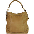 PRADA Vitello Daino Large Leather Hobo Shoulder Bag Beige