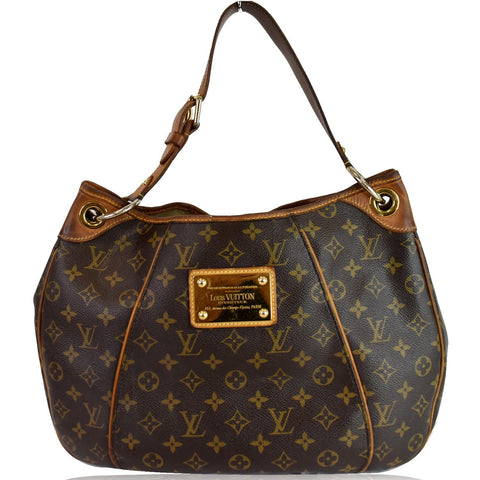 LOUIS VUITTON Galliera PM Monogram Canvas Shoulder Bag Brown