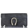 Gucci Dionysus Small Velvet Clutch Bag Black 425250