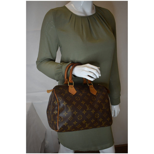 Louis Vuitton Speedy 25 Monogram Canvas Satchel Bag - women handbag