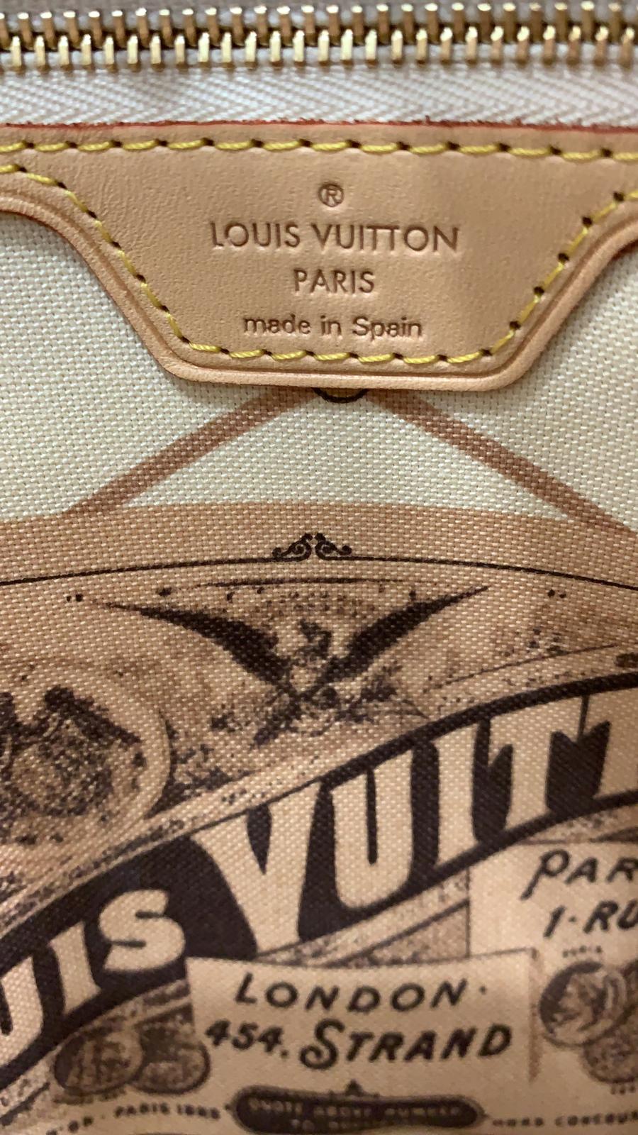 NEWPORT BEACH Louis Vuitton NEVERFULL MM Bag Summer Trunks Damier Azur RARE  LTD
