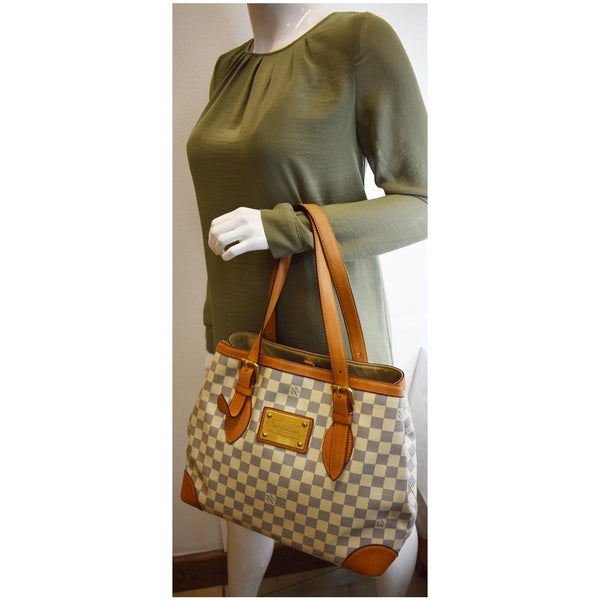 Louis Vuitton Hampstead PM Damier Azur Shoulder Bag - women handbag