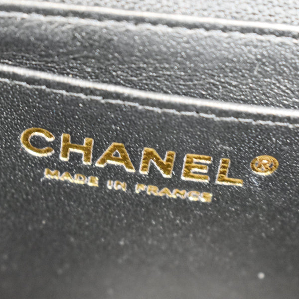 CHANEL Mini Rectangular Flap Quilted Lambskin Leather Shoulder Bag Black- Hot Deals