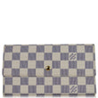Louis Vuitton Damier Azur Sarah Wallet For Women White  - full view