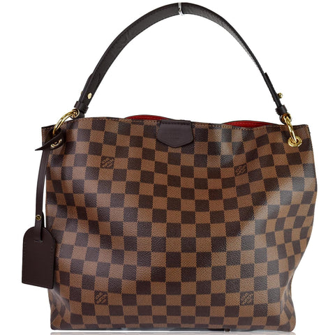 LOUIS VUITTON Graceful PM Damier Ebene Shoulder Bag Brown