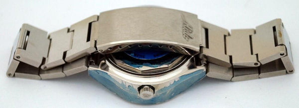 Mido Commander 8689 Automatic Blue SS Day/Date Swiss Watch