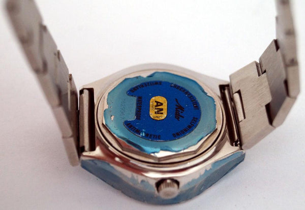 Mido Commander 8689 Automatic Blue SS Day/Date Swiss Watch