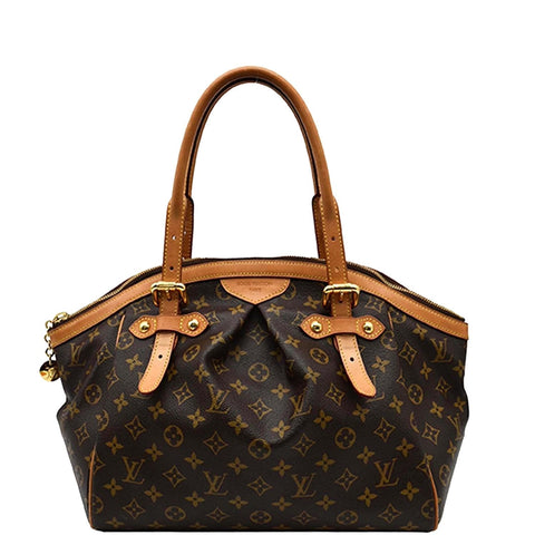 LOUIS VUITTON Tivoli GM Monogram Canvas Satchel Bag Brown
