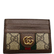 GUCCI Ophidia GG Canvas Card Case Brown 523159